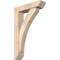 Ekena Millwork Thorton Slat Smooth Bracket w/ Offset Brace, Douglas Fir, 5 1/2"W x 22"D x 34"H BKT0604X22X34THR06SDF - alternate 1